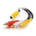 C2G 50Ft Value Seriesandtrade; 4-In-1 Rca + S-Video Cable 29156